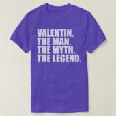 ValentinValentin名Valentin名与え名 Tシャツ (デザイン正面)