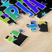 「VALERIA」名、おもしろい「ハッピーバースデー」 ジグソーパズル (側面)