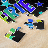 "VALERIE"名、おもしろい"ハッピーバースデー" ジグソーパズル (側面)