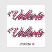 Valerie faded pink Aufkleber Sticker Stickerset シール (シート)