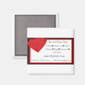 Valerie's Galleryロゴ磁石 マグネット (正面/裏面)