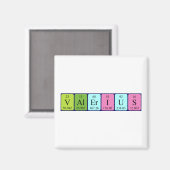 Valerius周期表名磁石 マグネット (正面/裏面)
