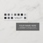 VALET (モダン正方形) スキニー名刺 (正面/裏面)