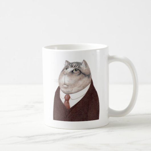 VALET CAT ホワイトマグカップ コーヒーマグカップ (右)