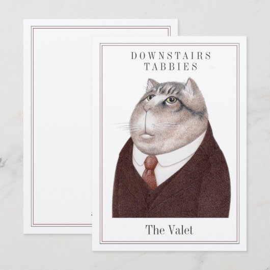 VALET CAT 4.5x6.25フラットカード+文字(Kraft上) シーズンカード (正面/裏面)