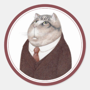 VALET CAT Large Round Stickers ラウンドシール