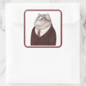 VALET CAT Large Squareステッカー スクエアシール (バッグ)
