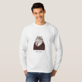 VALET CAT Mensの基本長袖シャツ Tシャツ (正面フル)