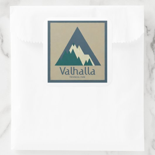 Valhalla Provincial Park Rustic スクエアシール (バッグ)