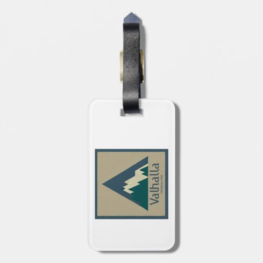 Valhalla Provincial Park Rustic ラゲッジタグ (裏面縦)