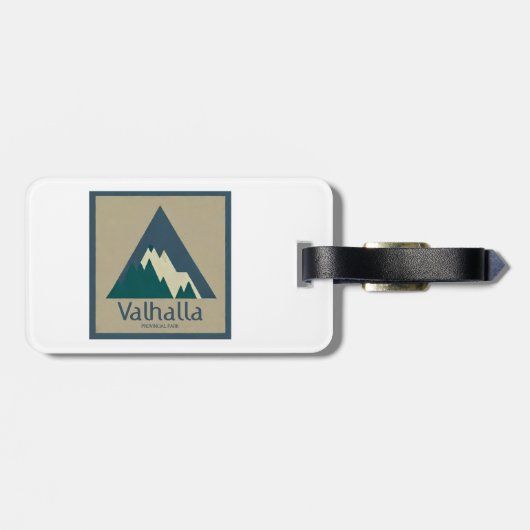 Valhalla Provincial Park Rustic ラゲッジタグ (裏面横)