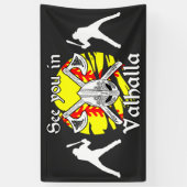 Valhalla Softballでお会いしよう 横断幕 (縦)