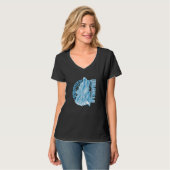 Valhalla Wolf Mask Odin Runes Norse Compass Viking Tシャツ (正面フル)