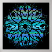 Valium Pane Midnight Print ポスター (正面)