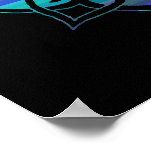 Valium Pane Midnight Print ポスター (角)