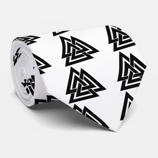 ValknutのバイキングのNorseの北欧の保護記号Odin ネクタイ (ロール)