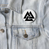 Valknutの記号のtriquetra 缶バッジ (インサイチュ)