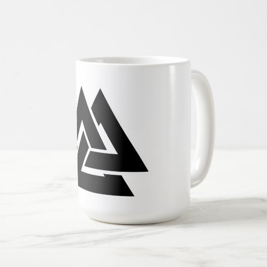  Valknut コーヒーマグカップ (正面右)