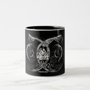 VALKNUT. バイキングの上昇 ツートーンマグカップ