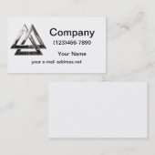 Valknut -銀 名刺 (正面/裏面)