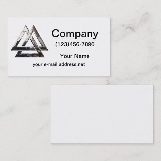 Valknut -銀 名刺 (正面/裏面)