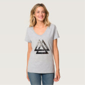 Valknut -銀 tシャツ (正面フル)