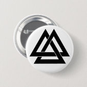 Valknut -黒 缶バッジ (正面&裏面)