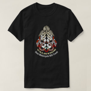 Valkyrieのオートバイのケルト族の探検家の暗闇 Tシャツ