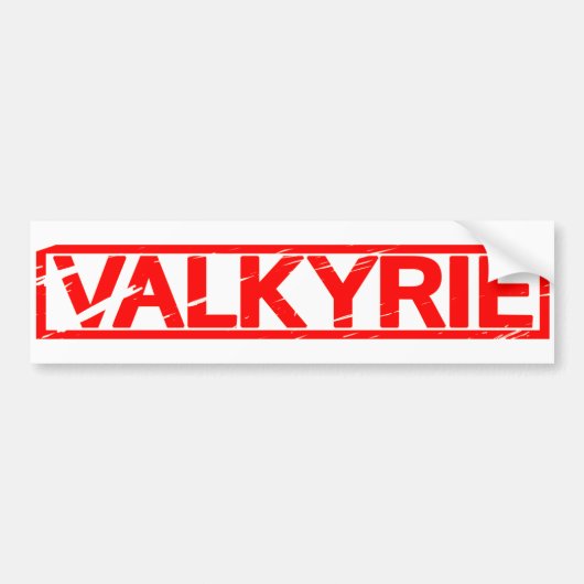 Valkyrieのスタンプ バンパーステッカー (正面)