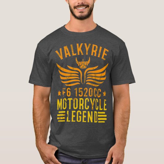 Valkyrie F6 1520ccモーターサイクルレジェンドギフト Tシャツ (正面)