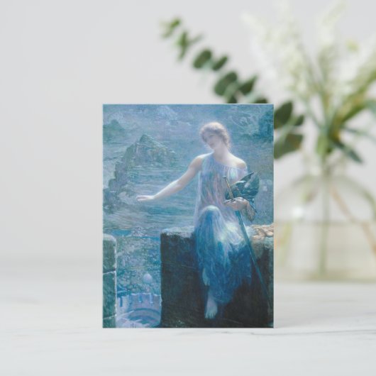 Valkyrie's Vigil Edward Robert Hughes ポストカード (スタンド正面)