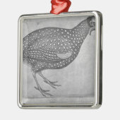 Vallardiのアルバムからのホロホロ鳥、 メタルオーナメント (左)