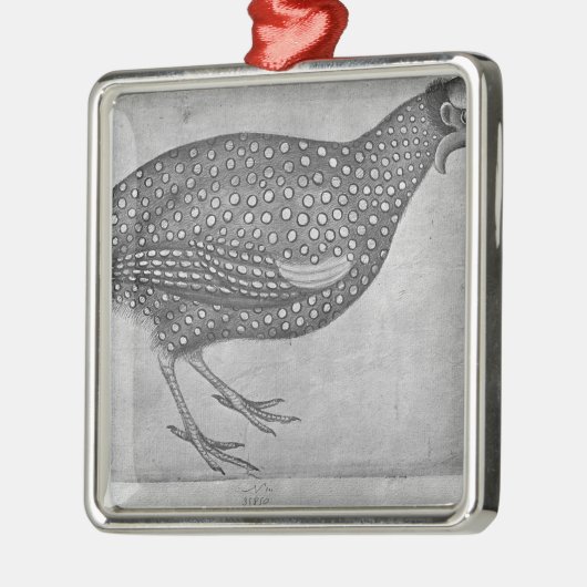 Vallardiのアルバムからのホロホロ鳥、 メタルオーナメント (左)