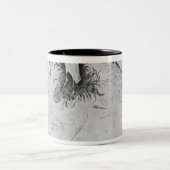 Vallardiのアルバムからの14羽の白鷺、 ツートーンマグカップ (中央)