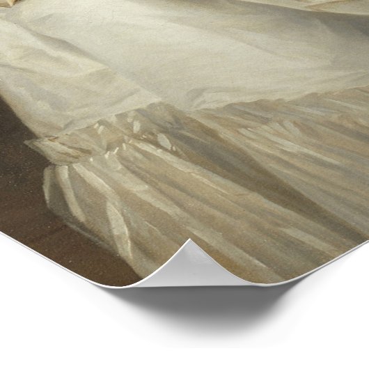 Vallayer-Coster – ヴァイオリンポートレート ポスター (角)