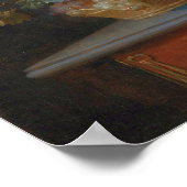 Vallayer-Coster – 桃と花瓶の花 ポスター (角)