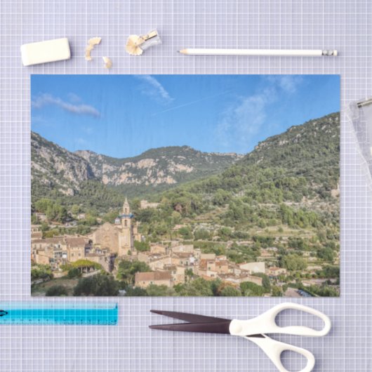 Valldemossa old village - Mallorca, Spain 薄葉紙 (クラフト)