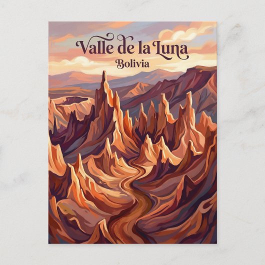 Valle de la Luna Bolivia ポストカード (正面)
