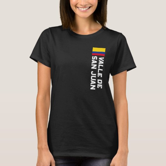Valle de San Juan Colombiaコロンビア人女性のための女性 Tシャツ (正面)