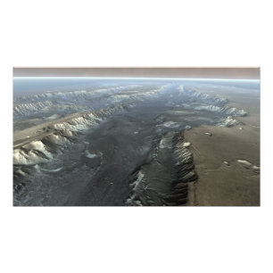 Valles Marinerisの火星のグランドキャニオン フォトプリント
