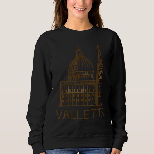Valletta City Malta souvenir  for men women 2 スウェットシャツ (正面)