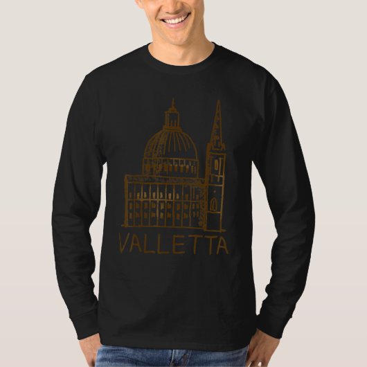 Valletta City Malta souvenir  for men women 2 Tシャツ (正面)