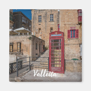 Valletta Malta Magnetの赤い電話ブース マグネット