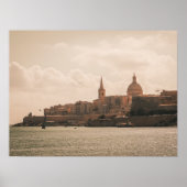 Valletta's Golden Harbor View ポスター (正面)
