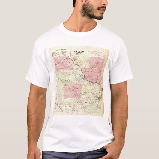Valley郡、ネブラスカ Tシャツ (正面)