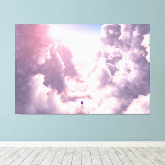 Valley in the Clouds Canvas Print キャンバスプリント (インサイチュ (ウッドフロア))