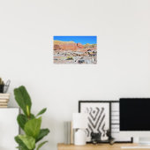Valley of Fire Desert Landscapeの写真 ポスター (ホームオフィス)