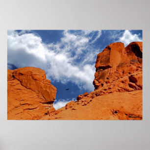 Valley of Fire Poster Print, "He Said, She Said" ポスター