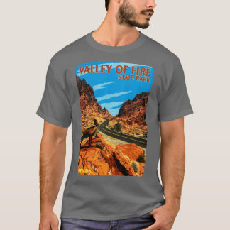 Valley of Fire State Park Nevada Vintage Travel Tシャツ