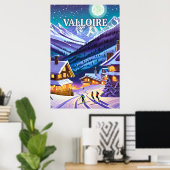 Valloire : Toile Alpestre, Éclats d'Hiver en Harmo ポスター (ホームオフィス)